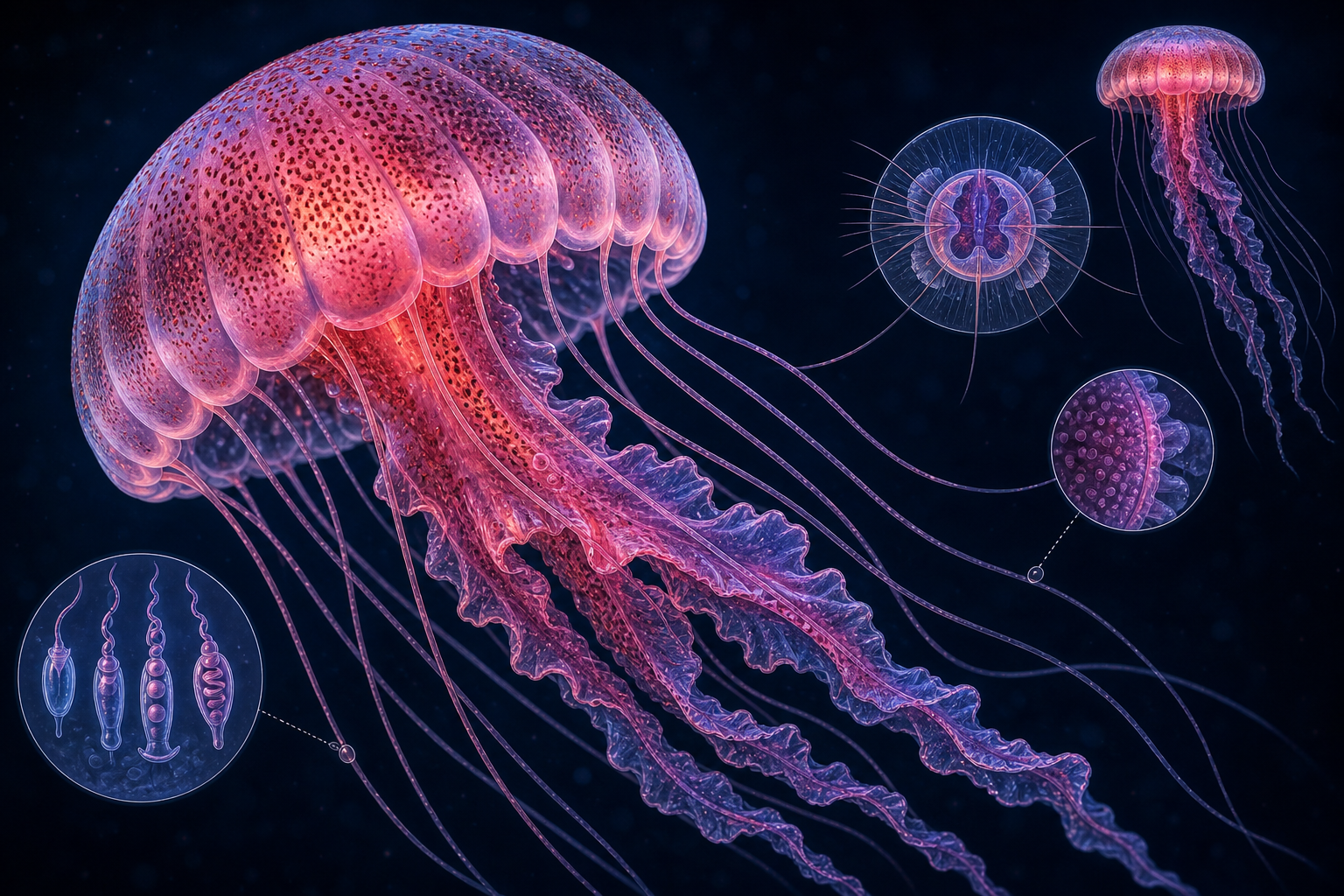 Pelagia noctiluca — розовая медуза